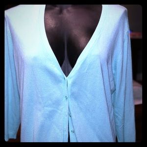 Dressbarn Aqua cardigan 2x